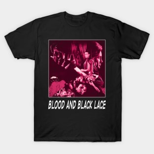 Cinematic Murder Mystery Elegance Blood and Lace Nostalgia Tribute Shirt T-Shirt